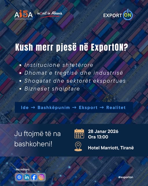 Kush merr pjesë në ExportON 2026?