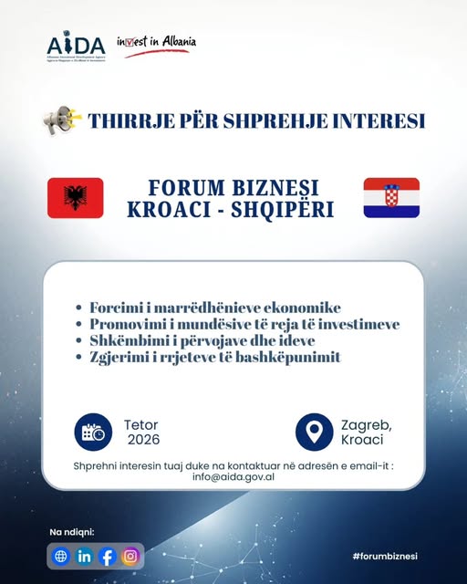THIRRJE PËR SHPREHJE INTERESI